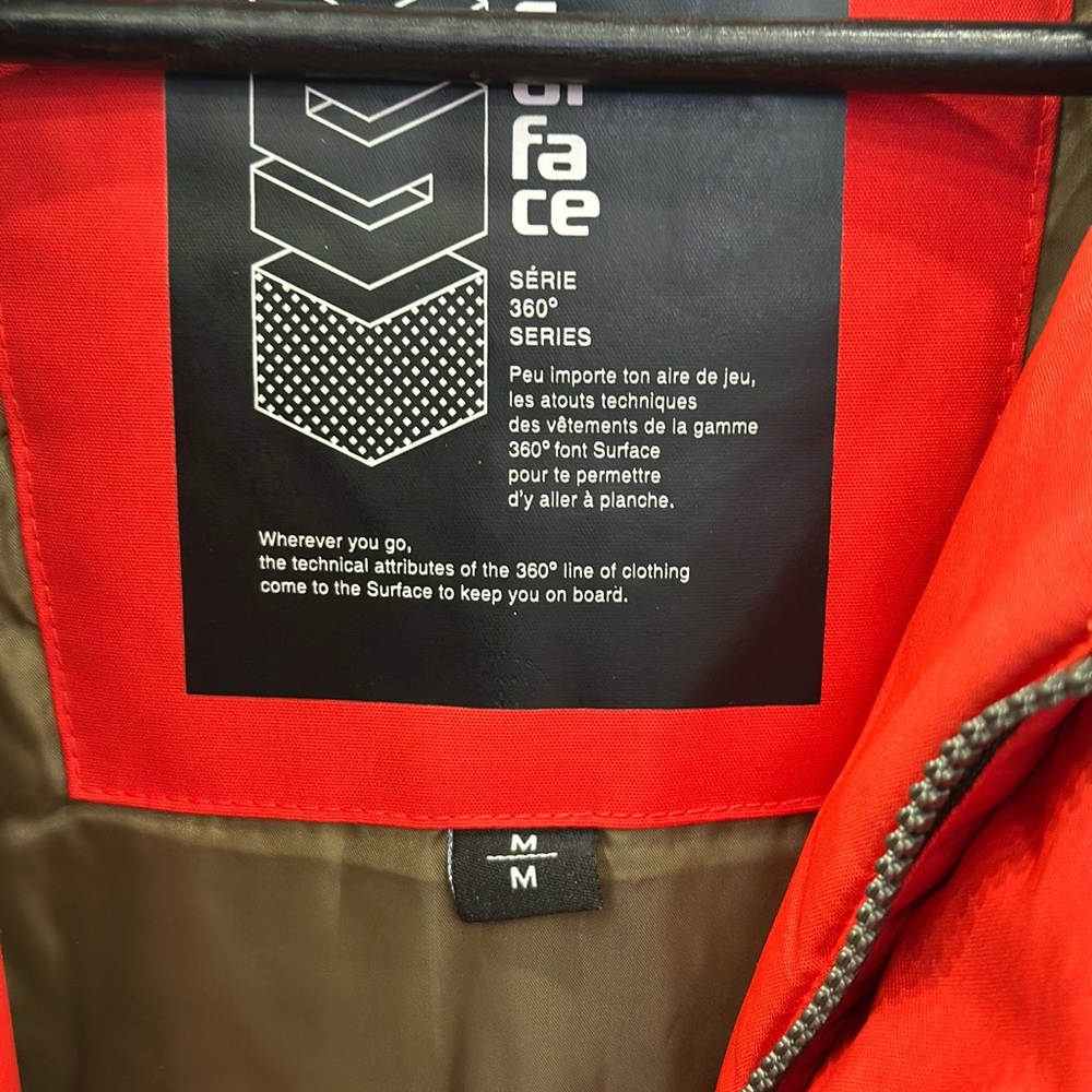 Men's Red Performance Ski Jacket - Picture 2 of 11